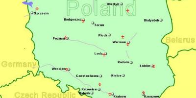 Mappa di aeroporti Polonia risultati