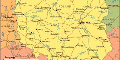 Mappa di Polonia confini
