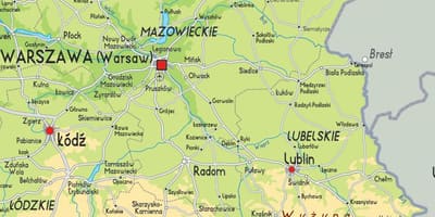 Mappa Polonia orientale
